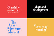 mikazora || Beautiful Display Font, a Script Font by Analogous (Thumbnail 7 of 13)