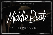 Middle Beat, a Font by Qiwbrother Studio (Thumbnail 1 of 7)