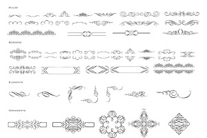 80 Vector Ornaments