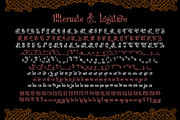 Glorivane - Victorian Display Font, a Blackletter Font by madeDeduk (Thumbnail 8 of 8)