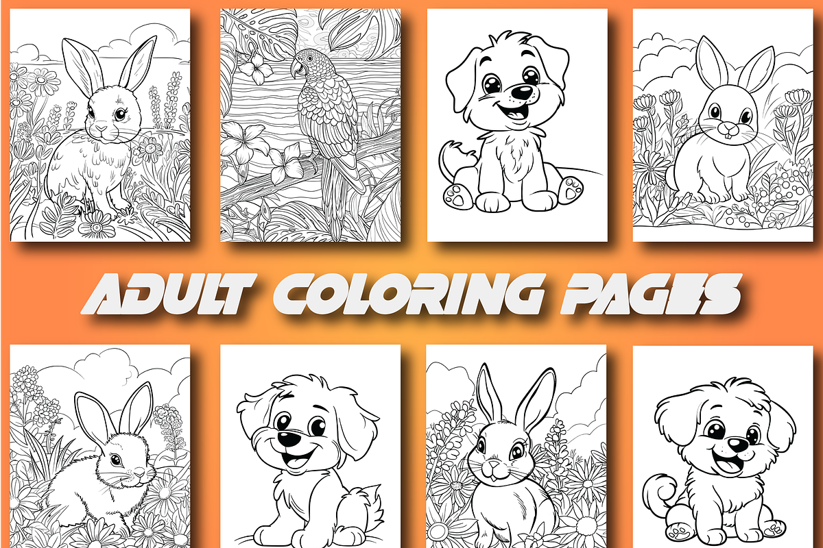 Adults Animal Coloring  Book for kid, an Animal Illustration by Design Home (Photo 5 of 7)