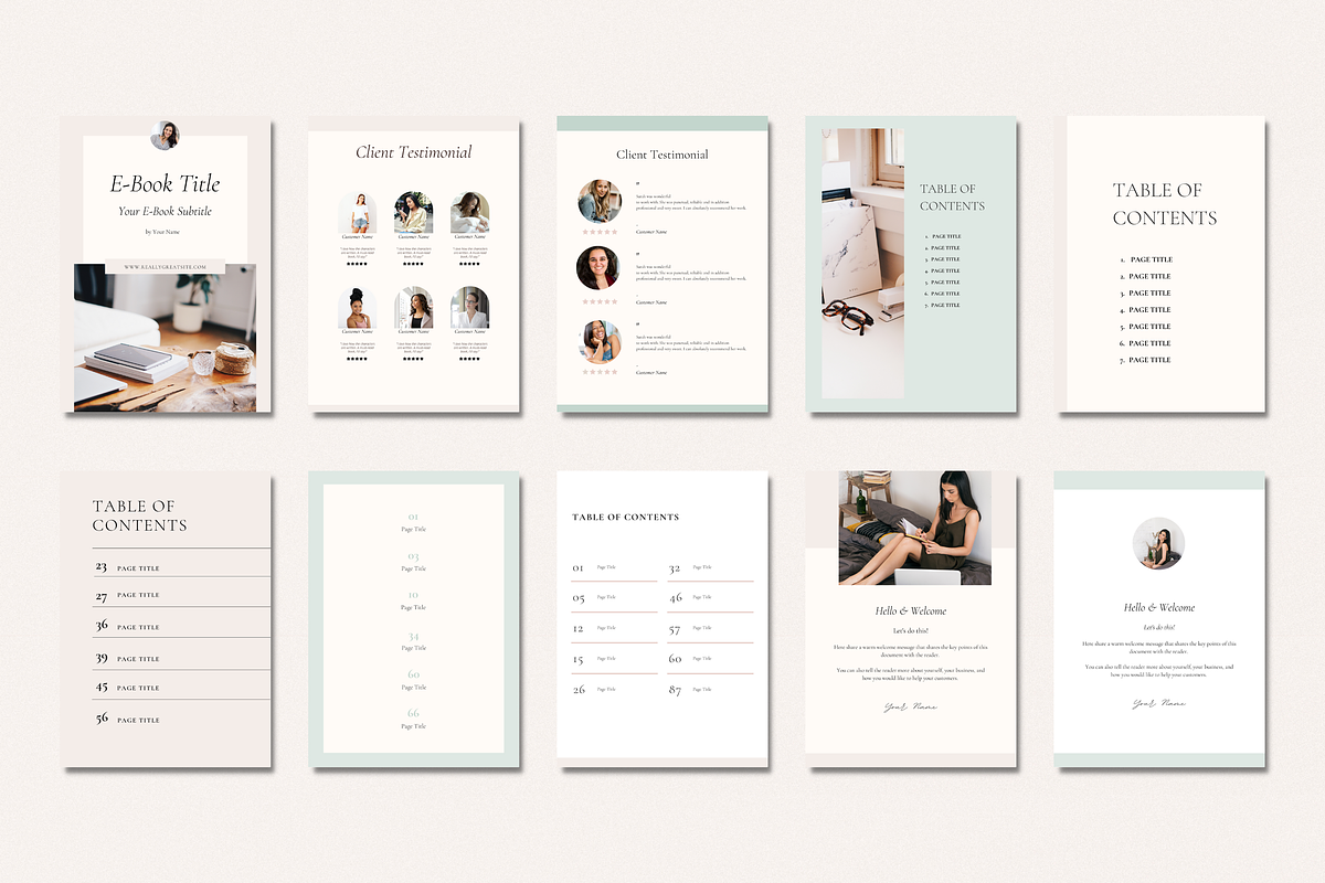 Canva Lead Magnet & E-book Templates, a Marketing Template by Amado Brand Design Studio (Photo 6 of 12)