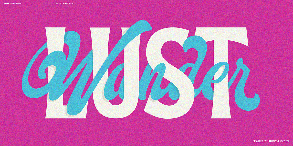 Gathes, a Script Font by Thirtype (Photo 8 of 8)