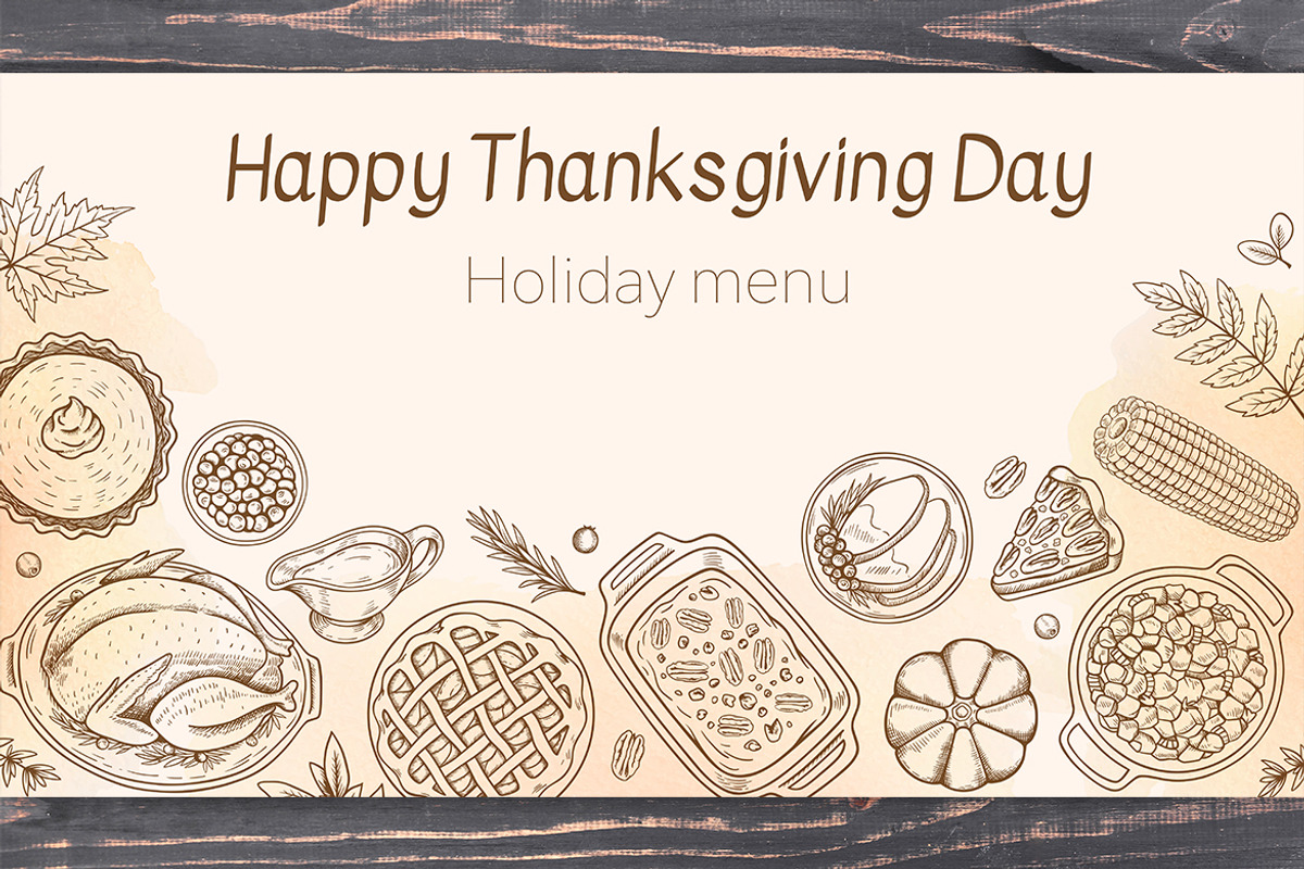 Thanksgiving Dinner Design Kit, a Seasonal Illustration by Artspace (Photo 3 of 9)