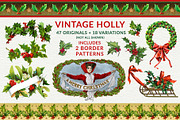 Complete Vintage Christmas Graphics, a Seasonal Illustration by French Kiss Collections (Thumbnail 16 of 28)