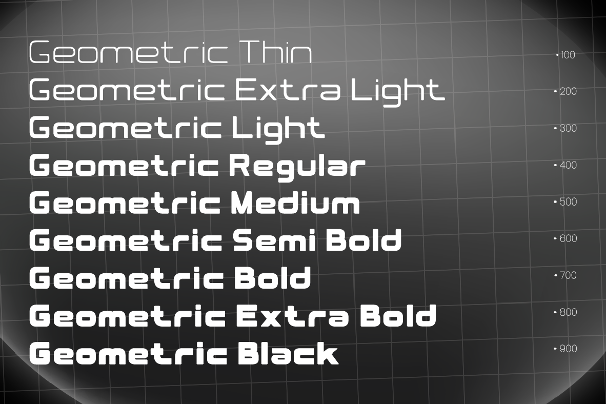 Hyperon Futuristic Geometric Font, a Sans Serif Font by Rasio Studio (Photo 4 of 11)