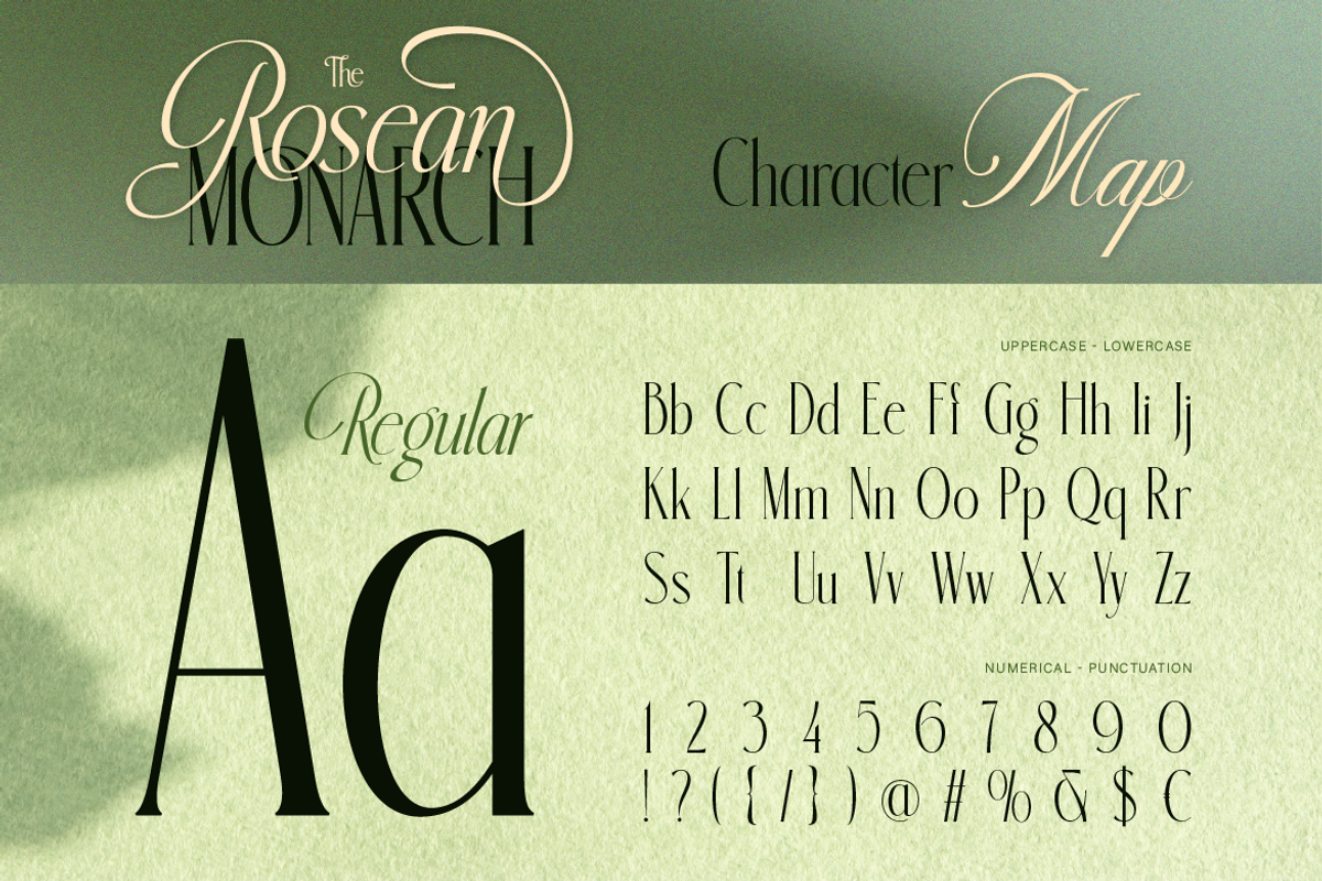 Rosean Monarch, a Serif Font by Burntilldead (Photo 2 of 12)