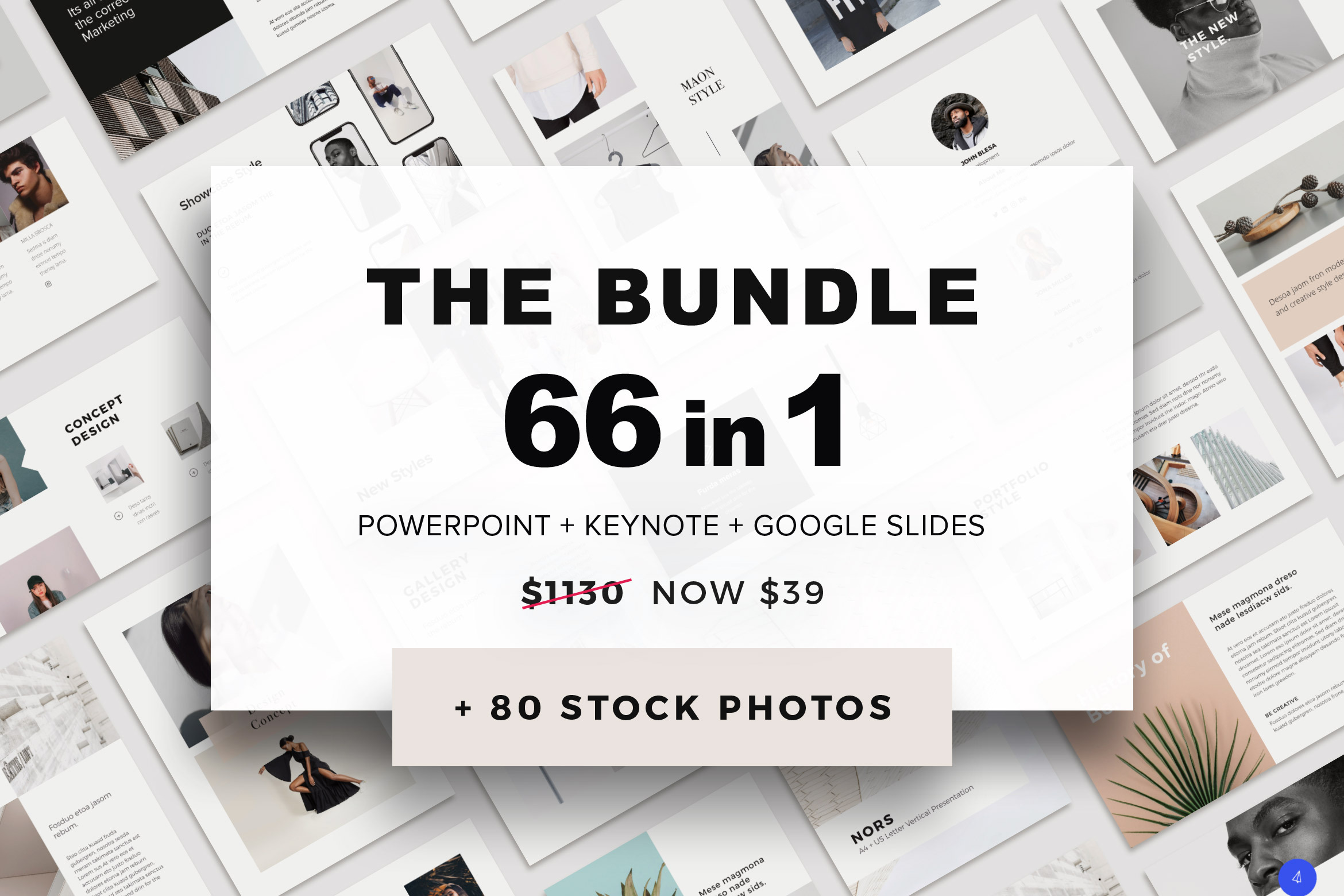 The Bundle + 80 Photos FREE Updates, a Presentation Template by PixaSquare