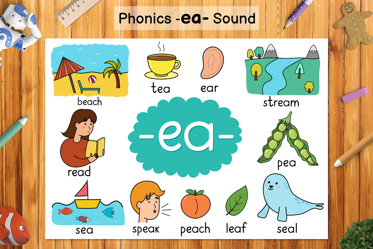 Phonics Objects Collection, an Education Illustration by Gulnara Sabirova (Photo 8 of 26)