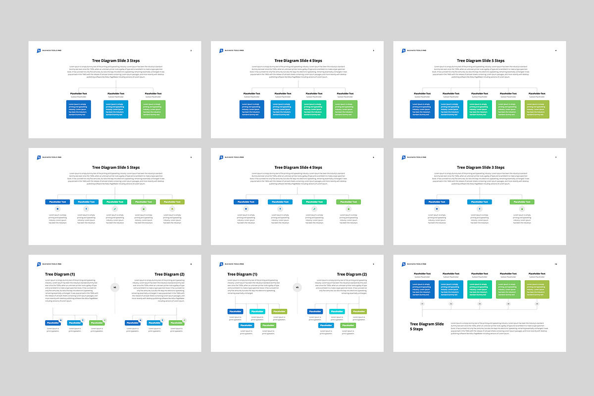 Tree Diagram Templates PowerPoint, a Presentation Template by HiSlide.io
