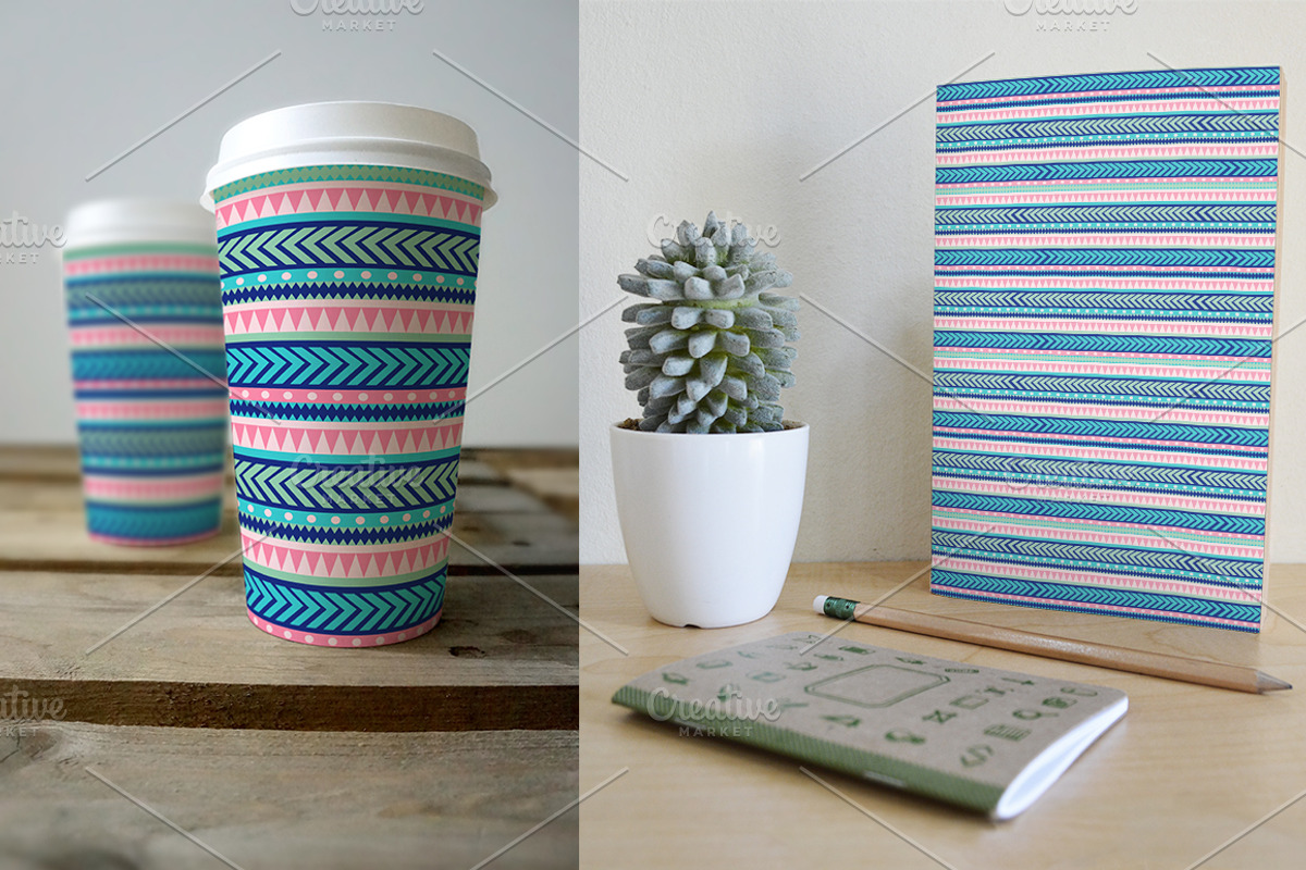 Boho stripes patterns, a Pattern Graphic by Markovka (Photo 7 of 7)