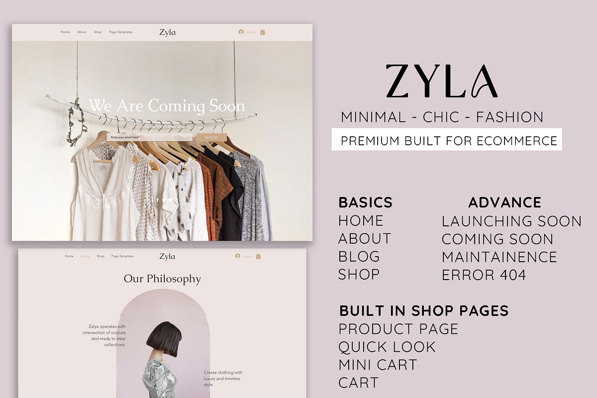 Zayla Wix Website template, a Wix Template by Design Unique (Photo 9 of 10)