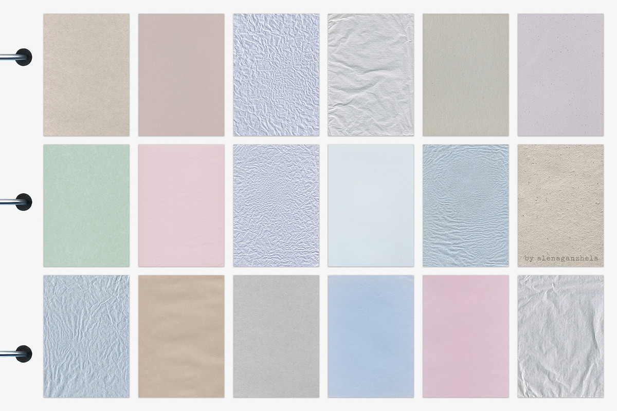 Muted Papers - real scanned textures, a Texture Graphic by alenaganzhela (Photo 5 of 10)
