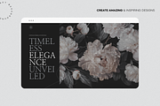 Dark Floral Vintage Wallpaper, a Nature Photo by Lumeno (Thumbnail 5 of 6)