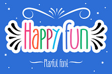 Happy Fun – High Monoline Font