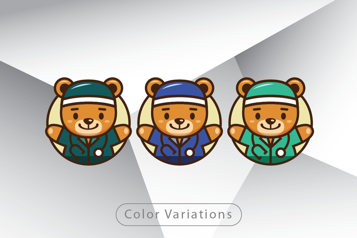 Doctor Bear Logo Template, a Branding & Logo Template by Heavtryq Design (Photo 2 of 4)
