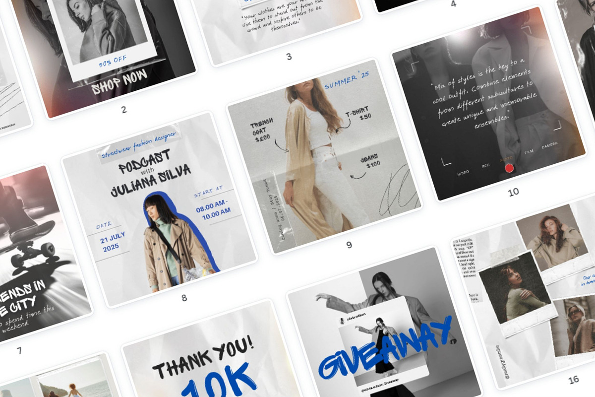 Modern Instagram Templates Canva, a Social Media Template by InstaDesignPro (Photo 8 of 8)