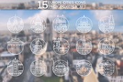 Travel Europe City Destinations, an Object Graphic by Alex Krugli (Thumbnail 2 of 6)