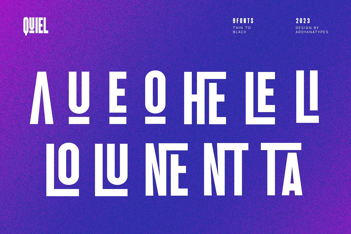 Quiel - Super Condensed Font, a Sans Serif Font by Ardyanatypes (Photo 11 of 12)