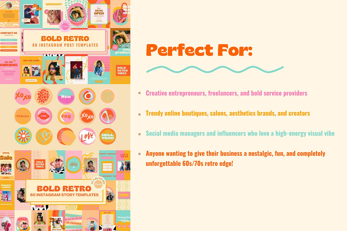 Bold Retro Branding Starter Kit, a Branding & Logo Template by Hell Yeah Designs (Photo 3 of 22)