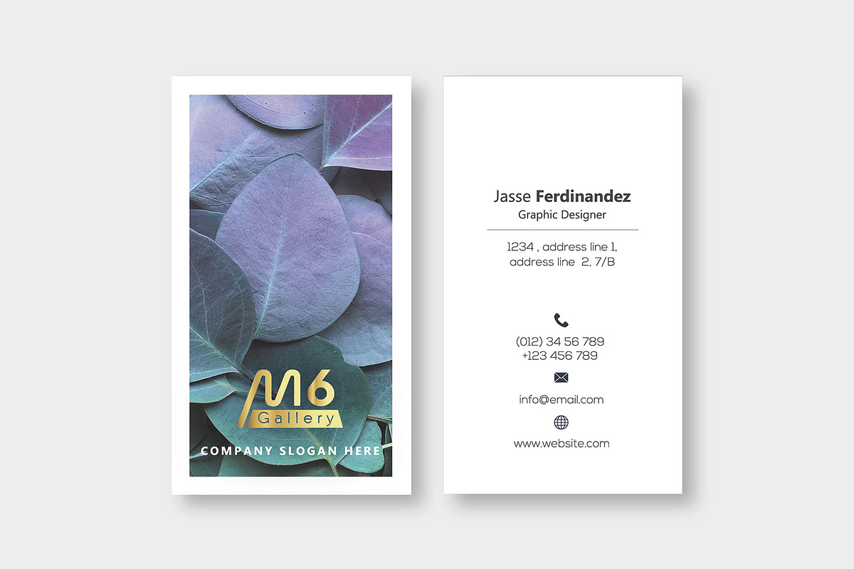 Nature Business Card Template- S45, a Business Card Template by M6 Gallery (Photo 2 of 5)