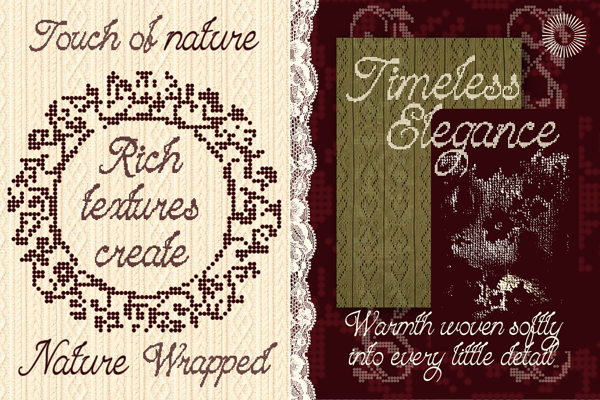 Dotted Knit - Embroidery Script, a Script Font by Setara Langit CreativeStd (Photo 8 of 12)