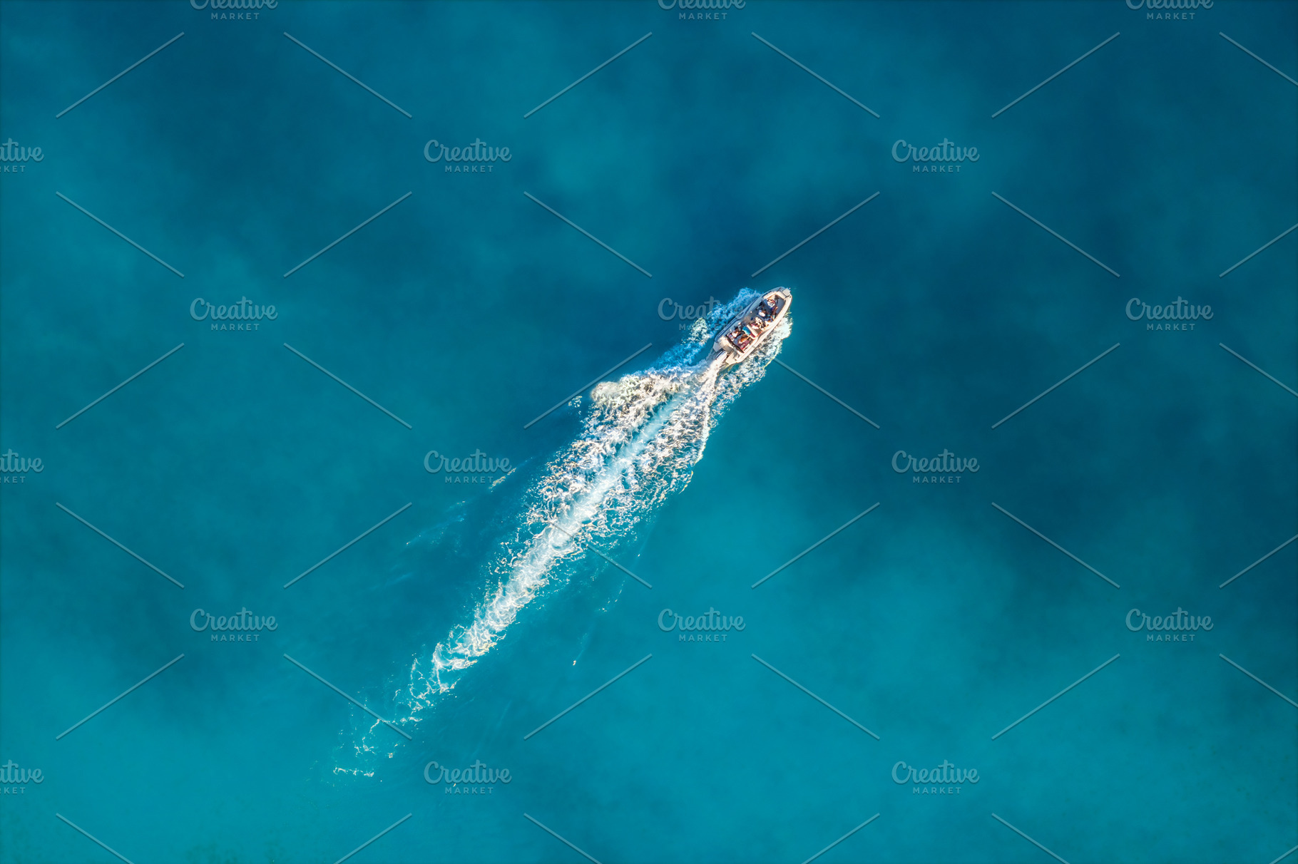 Top view from drone of fast sailing, a Nature Photo by KucherPhoto