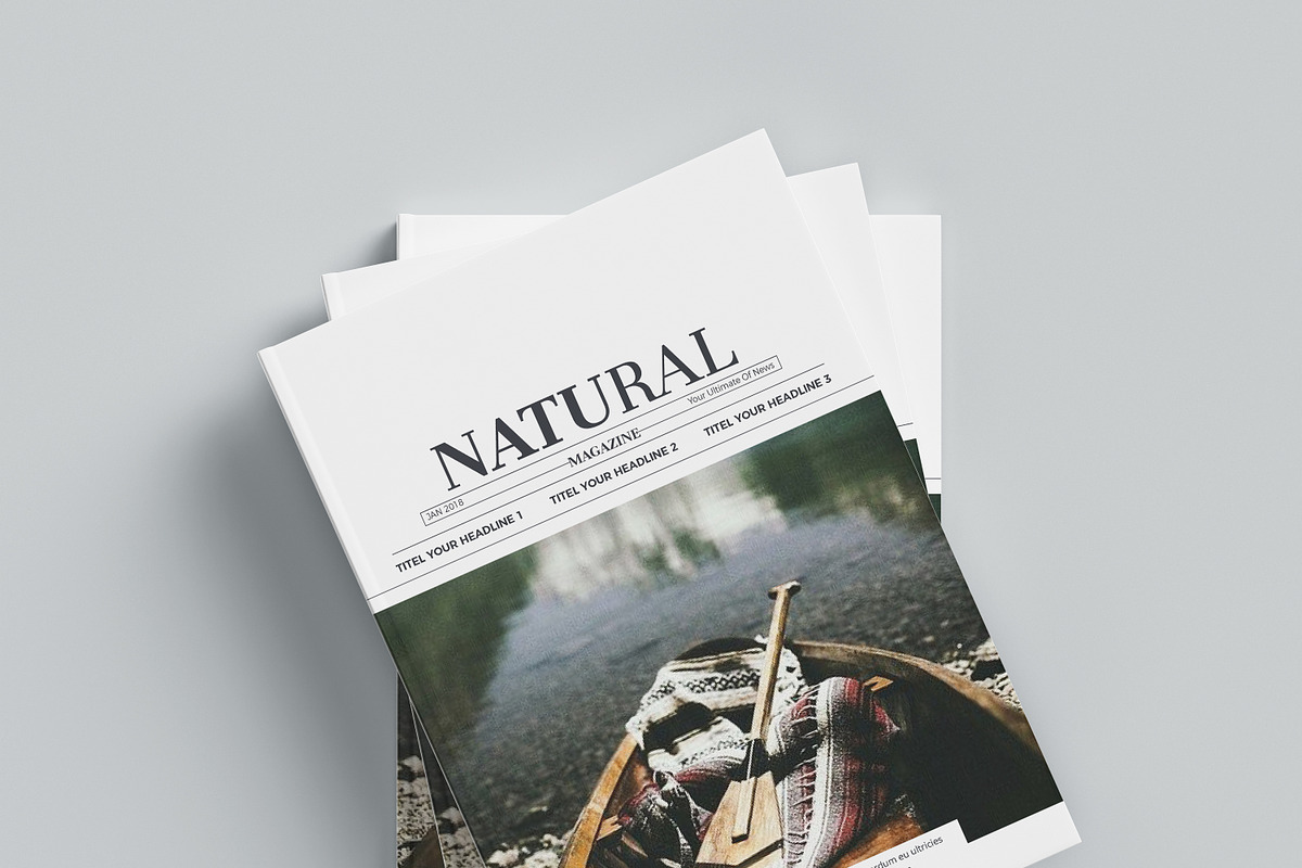 Natural Magazine, a Magazine Template by obidullah_01 (Photo 2 of 14)
