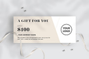 Gift Certificate Template, a Card Template by Amit Debnath (Thumbnail 1 of 6)