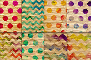 Watercolor polka dots background