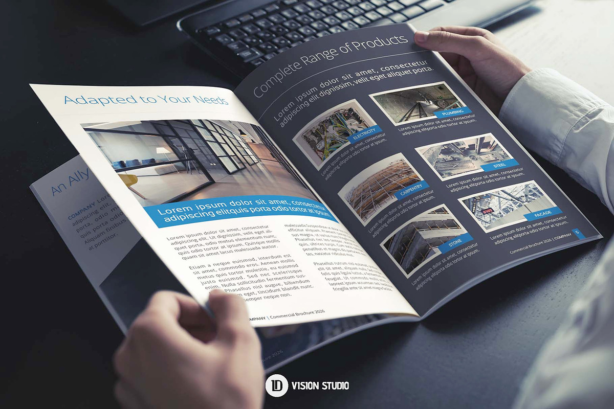 Building Brochure Canva InDesign, a Brochure Template by ID Vision Studio (Photo 9 of 15)