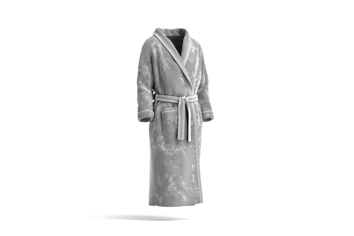 Black Hotel Bathrobe 3D Model, an Object 3D Model by rebrandy (Photo 9 of 9)