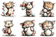 Whimsical Easter Cat Clipart, an Illustration by Sublimation Artist (Thumbnail 5 of 7)