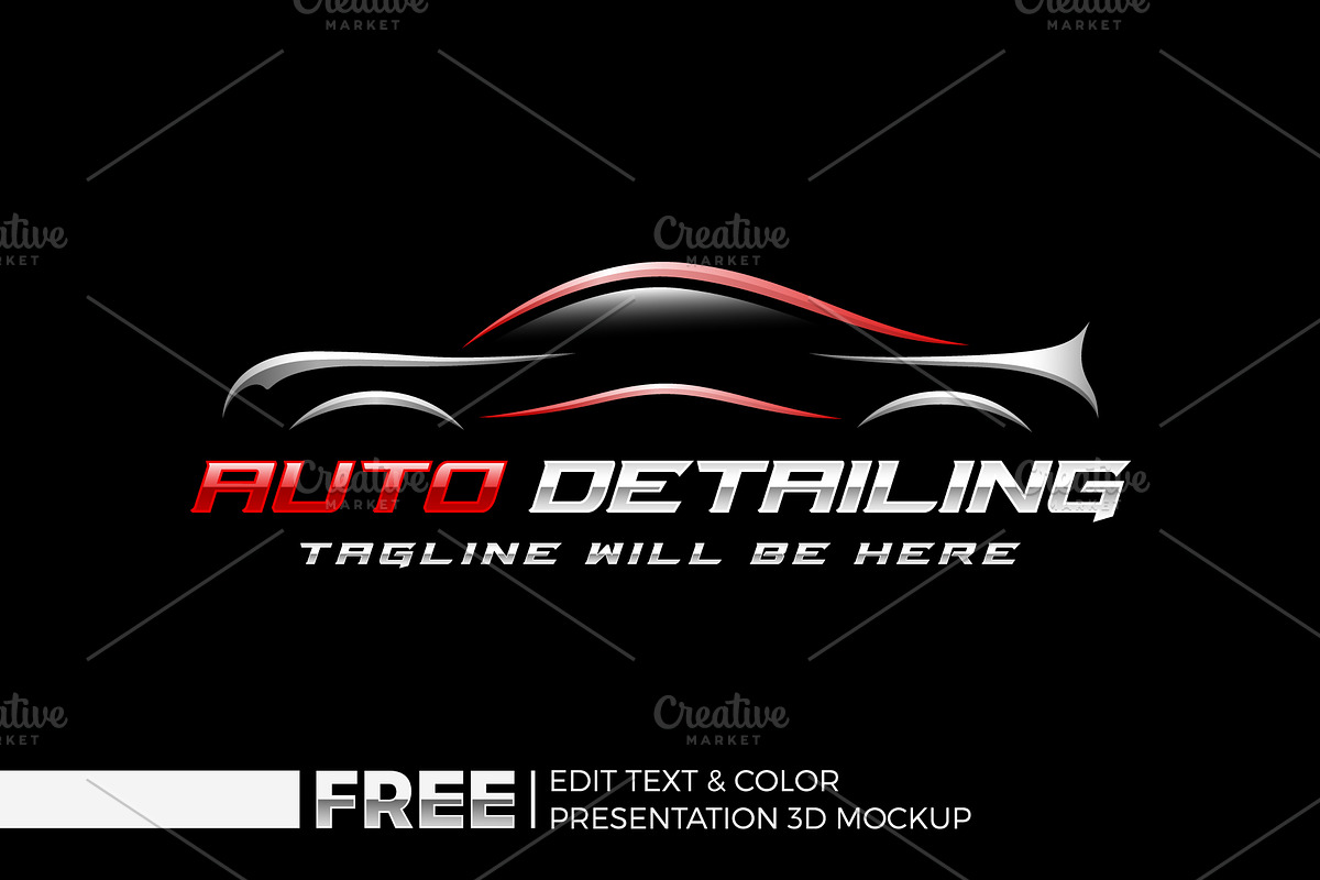 Auto Detailing Logo, Automotive Logo, a Branding & Logo Template by Nahid Hasan Nilim (Photo 1 of 7)
