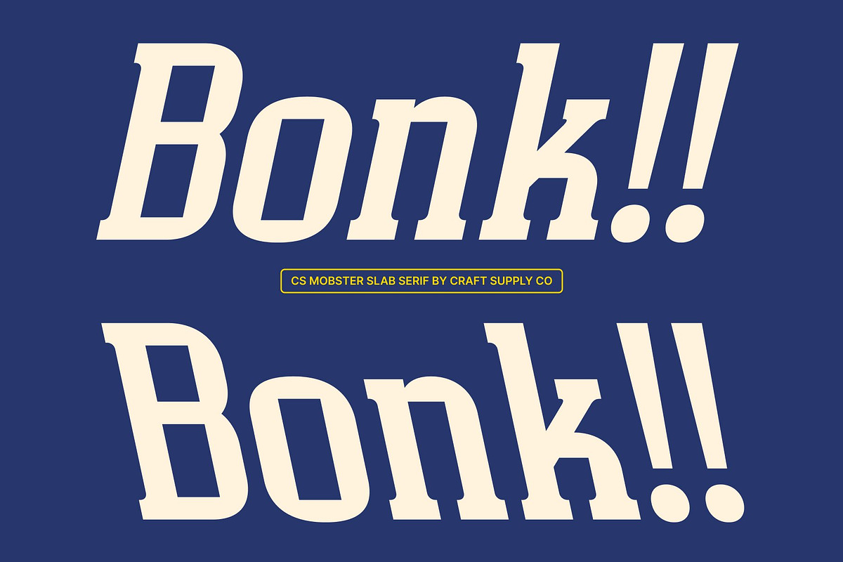 CS Mobster – Slab Serif Font, a Slab Serif Font by Craft Supply Co. (Photo 5 of 8)