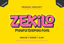 Zekilo - Playful Display Font