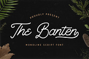 The Banten - Monoline Script Font, a Script Font by StringLabs (Thumbnail 1 of 12)