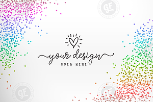 Rainbow Glitter Background