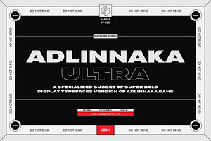 Adlinnaka Ultra - Display Font