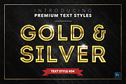 Gold & Silver #2 - 20 Text Styles, a Layer Style Add-On by Jonas Stensgaard (Thumbnail 5 of 23)