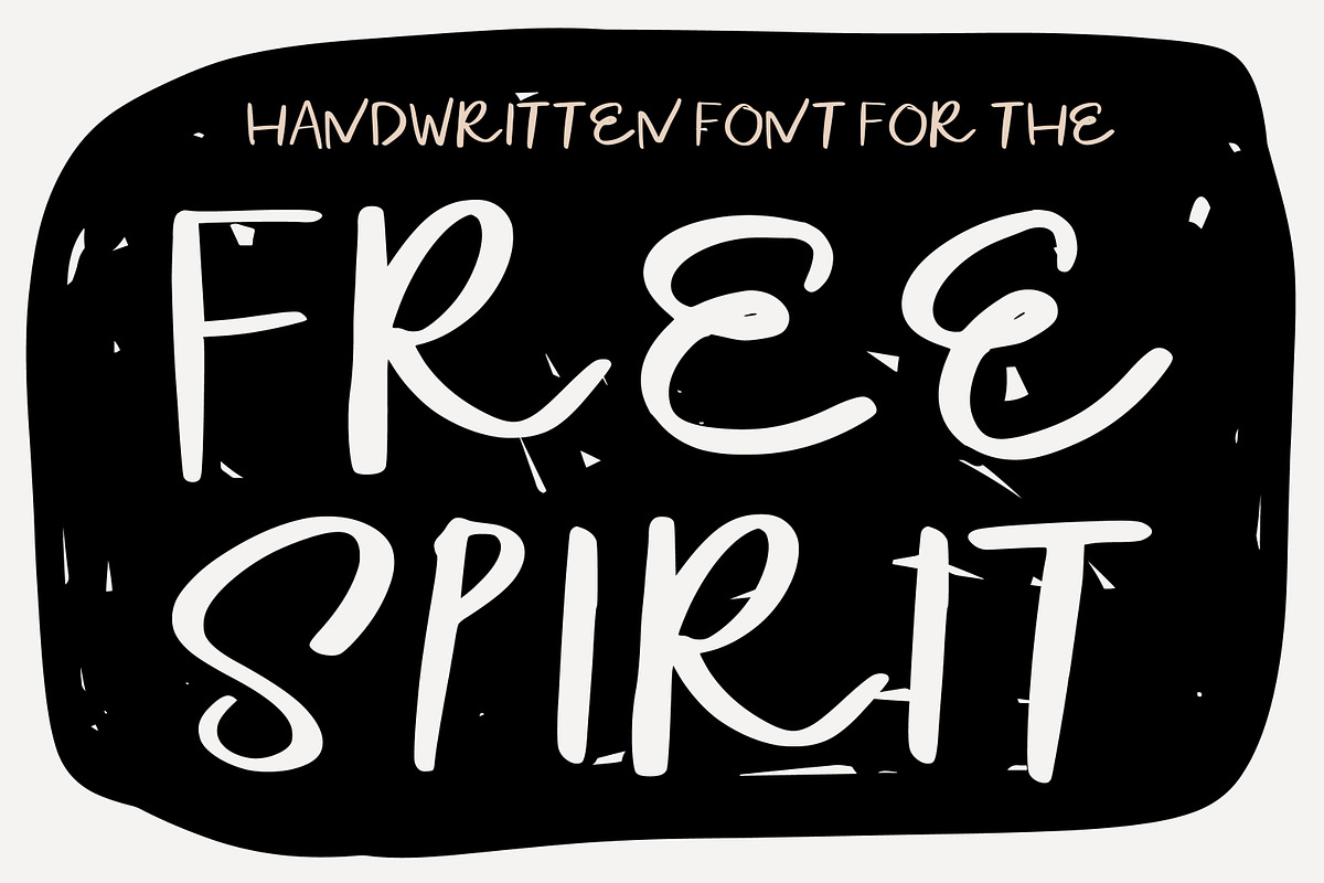 Free Spirit Font, a Handwritten Font by The Human Touch! (Photo 2 of 2)