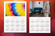 Wall Calendar 2020 + calendar poster, a Stationery Template by AntartStock (Thumbnail 4 of 5)