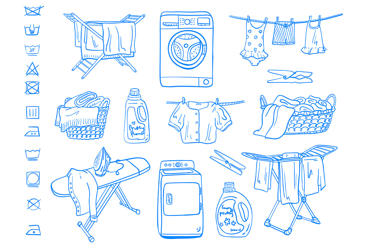 Laundry Lineart, a Work Illustration by Carpet Tapete Pretzel (Photo 2 of 4)