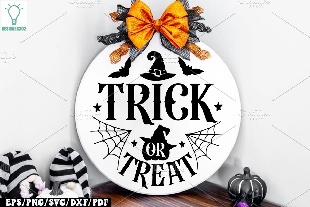 Halloween Round Sign SVG Bundle, a Graphic by Designer302 (Photo 14 of 17)