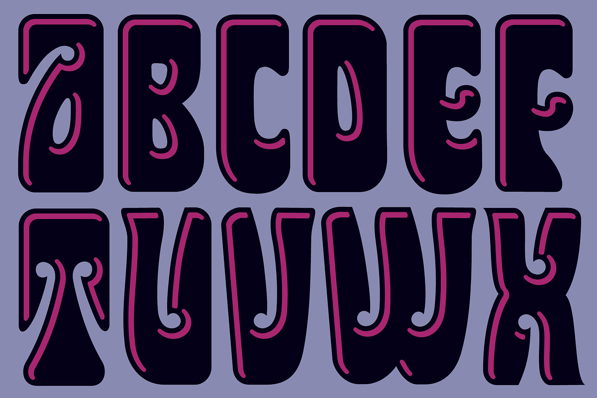 Psychedelic Handlettering Vector, a Graphic by Mysterylab Designs