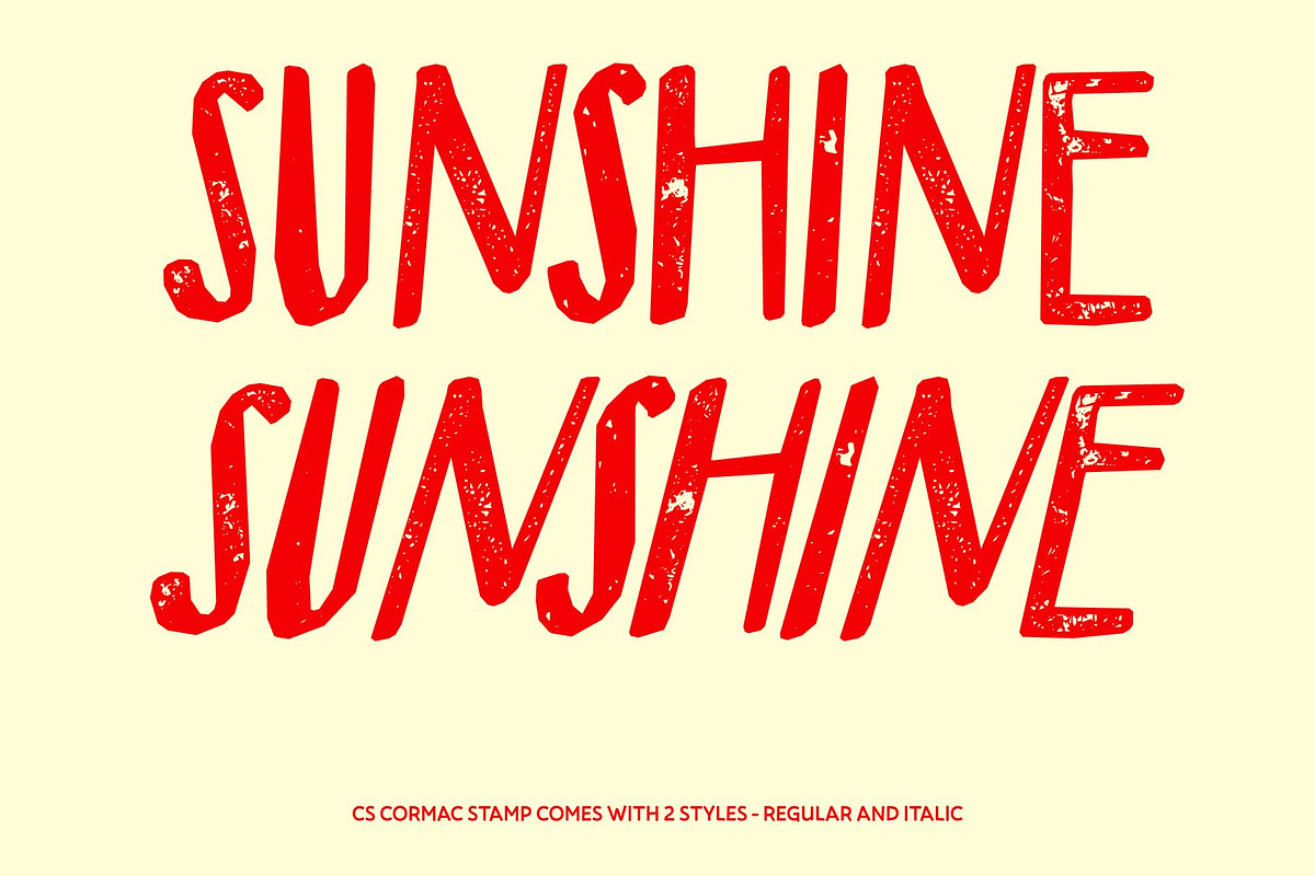 CS Cormac Stamp, a Sans Serif Font by Craft Supply Co. (Photo 3 of 8)