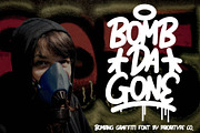 Bomb Da Gone, a Font by Prioritype Co (Thumbnail 1 of 9)