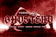 Ghostero - Horror Display, a Font by Pandeka Studio (Thumbnail 1 of 12)