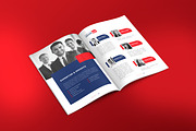 Red Corporate Business Profile, a Brochure Template by VectStock (Thumbnail 4 of 6)