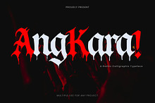 Angkara Calligraphic Gothic Font